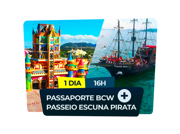 Passaporte + Escuna Pirata
